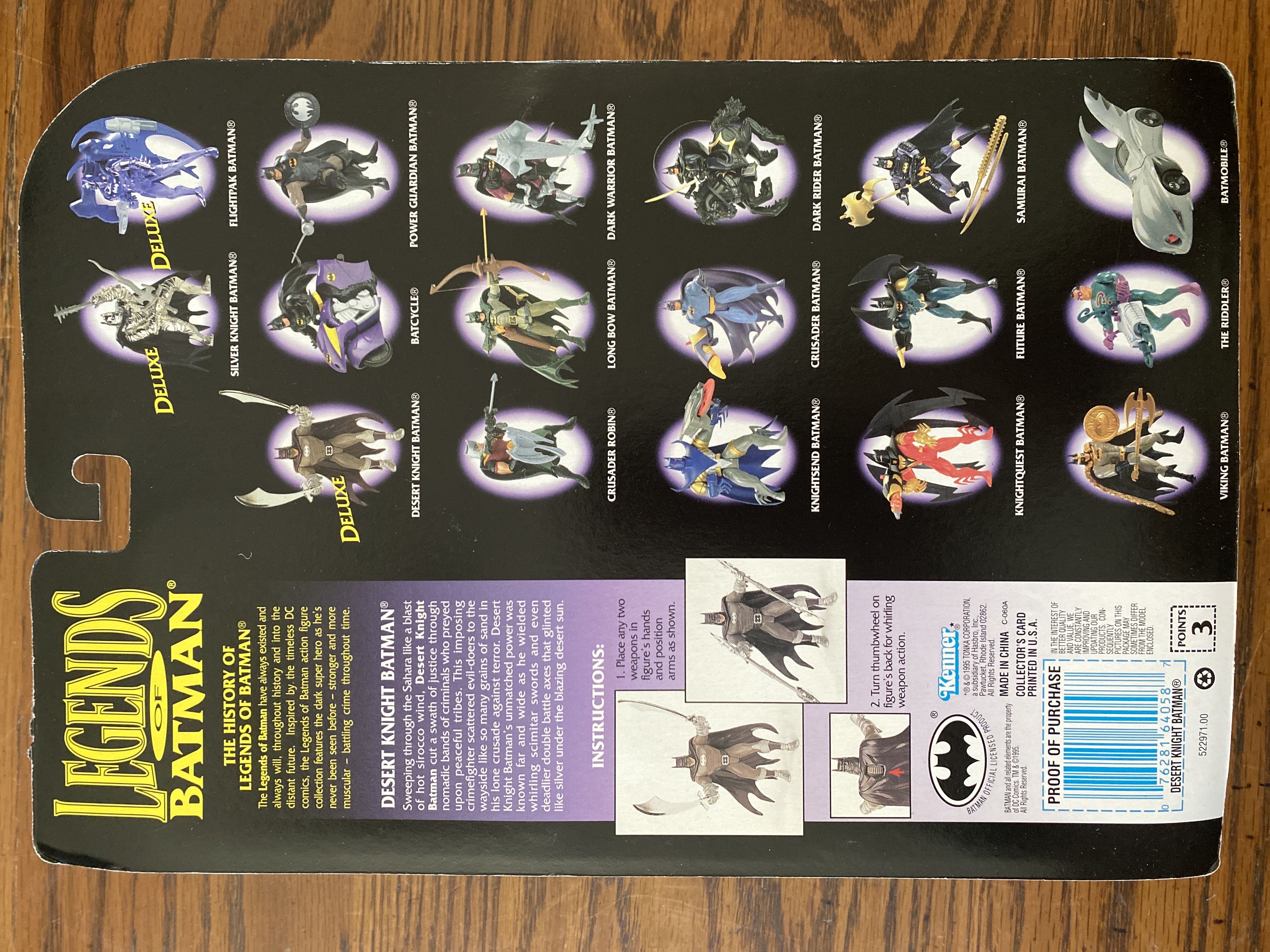 Legends Of Batman Desert Knight Batman - Hasbro / Kenner (Legends Of Batman) action figure collectible [Barcode 076281640587] - Main Image 2