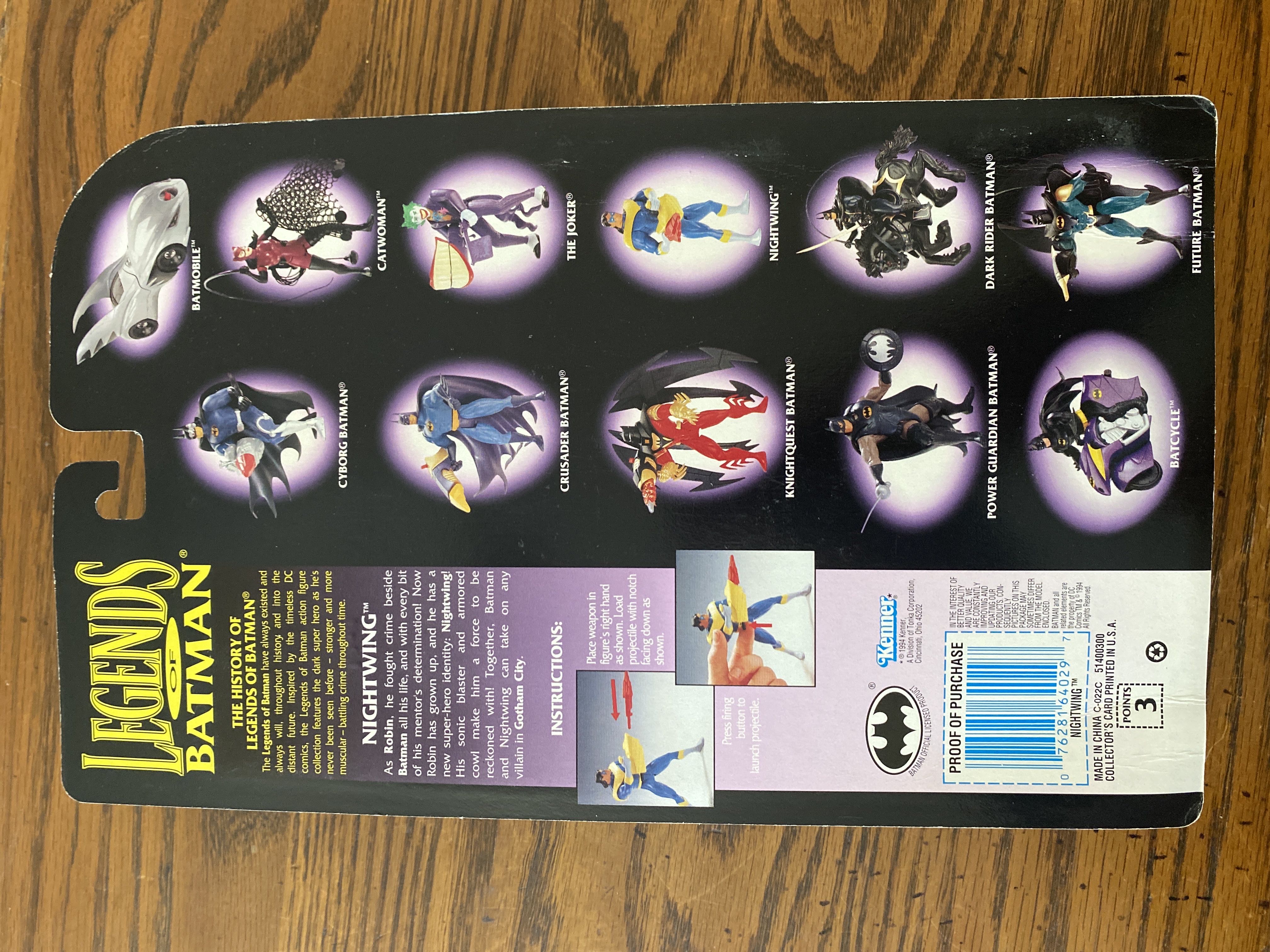 Nightwing - Kenner (Batman / DC Comics) action figure collectible [Barcode 076281640297] - Main Image 2