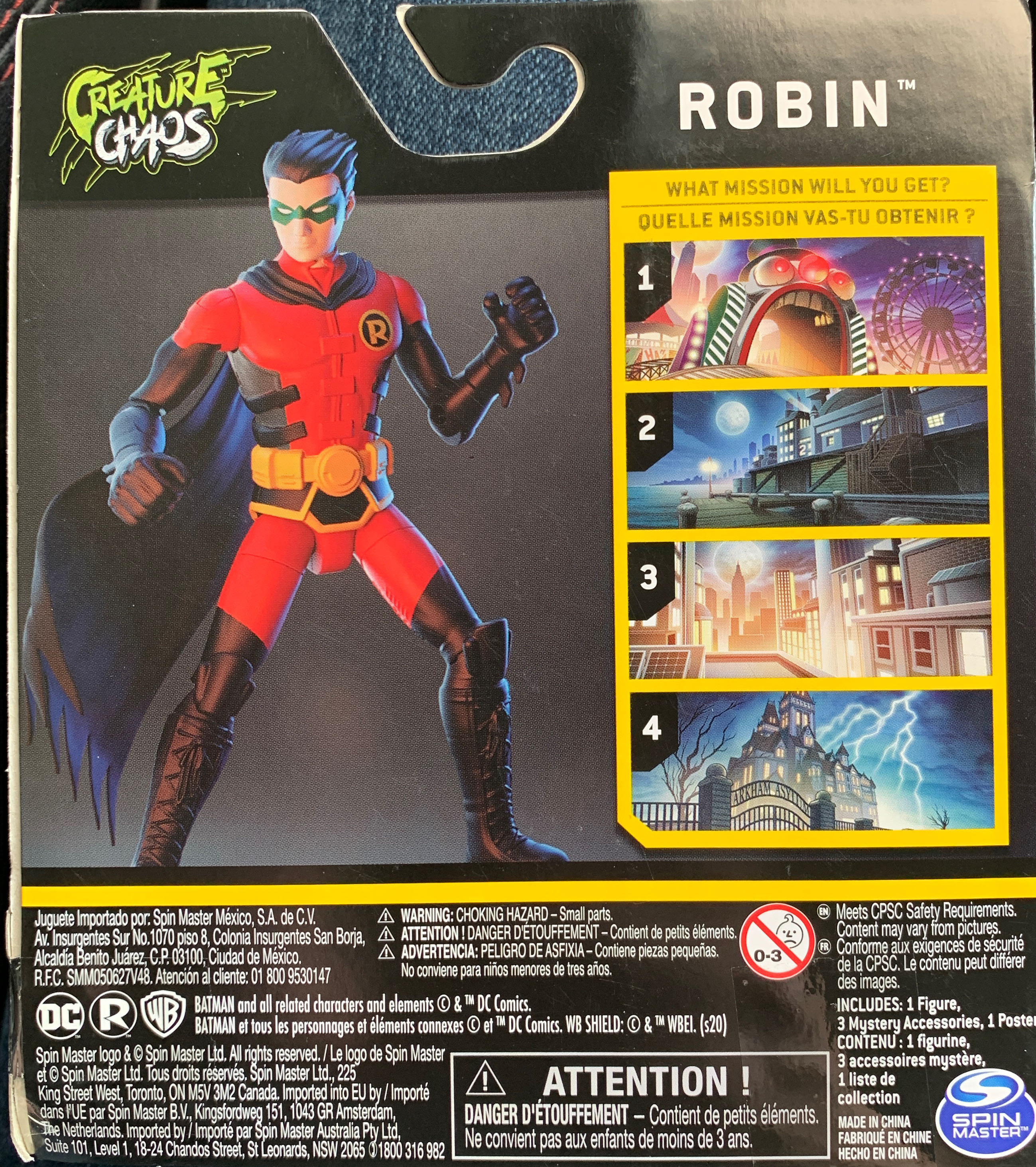 Robin - Spin Master (Batman) action figure collectible [Barcode 778988241127] - Main Image 2