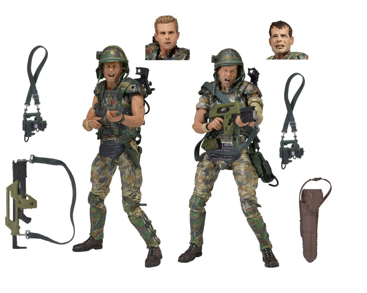 Corporal Hicks & Private Hudson 2-Pack - NECA - REEL TOYS (Aliens: Colonial Marines) action figure collectible [Barcode 634482516430] - Main Image 2