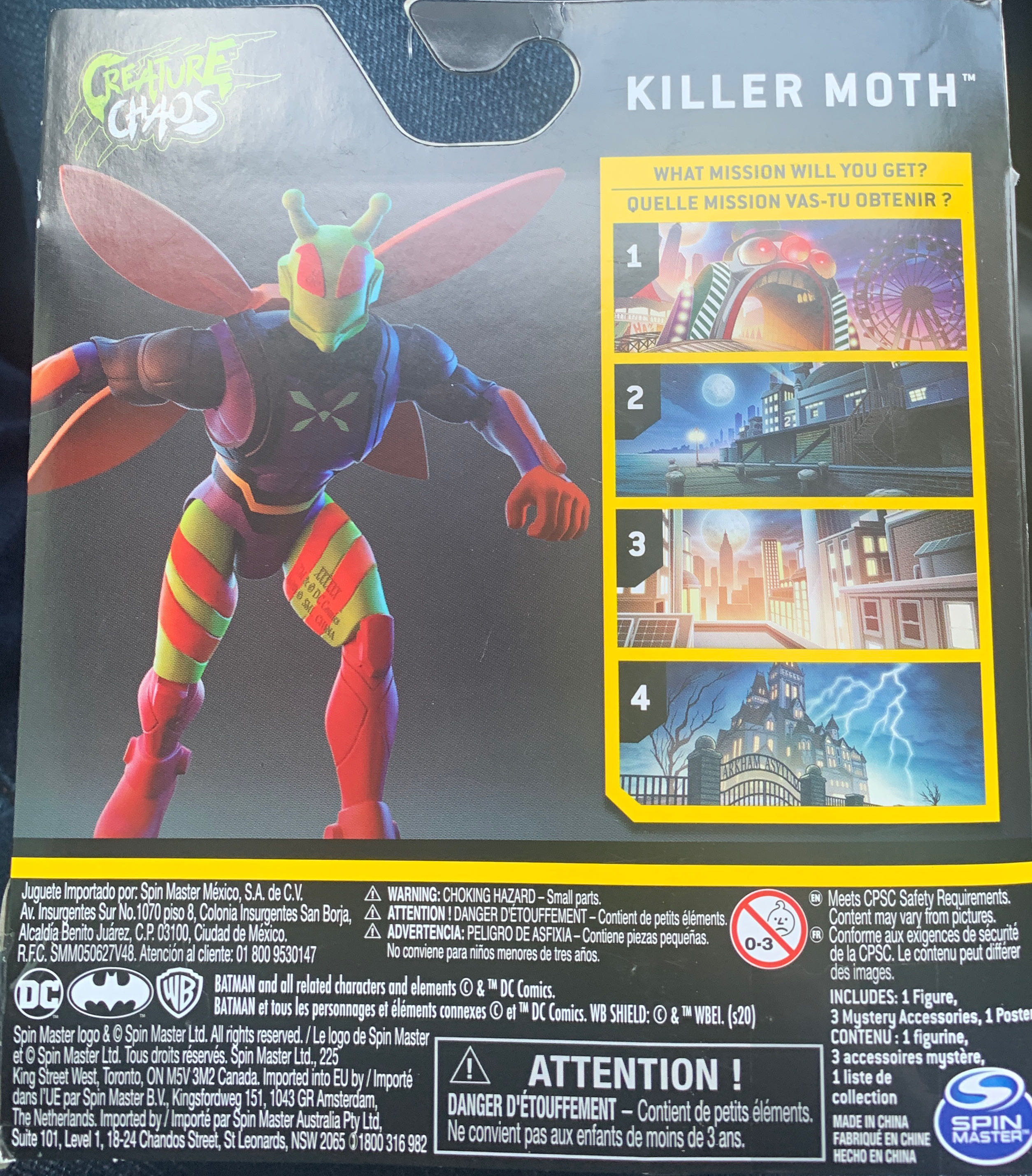DC Batman / Heroes Unite KILLER MOTH  Figure - Spin Master (The Caped Crusader) action figure collectible [Barcode 778988241059] - Main Image 2