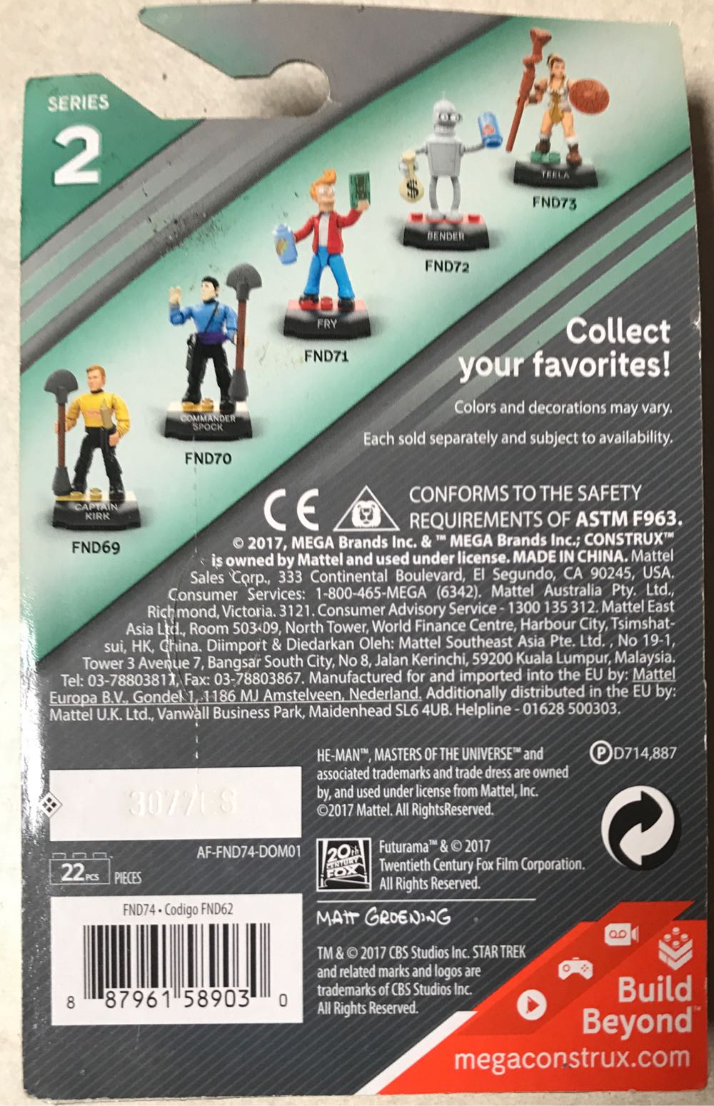 Beast Man - Mega Construx (He-man And The Masters Of The Universe) action figure collectible [Barcode 887961589030] - Main Image 2