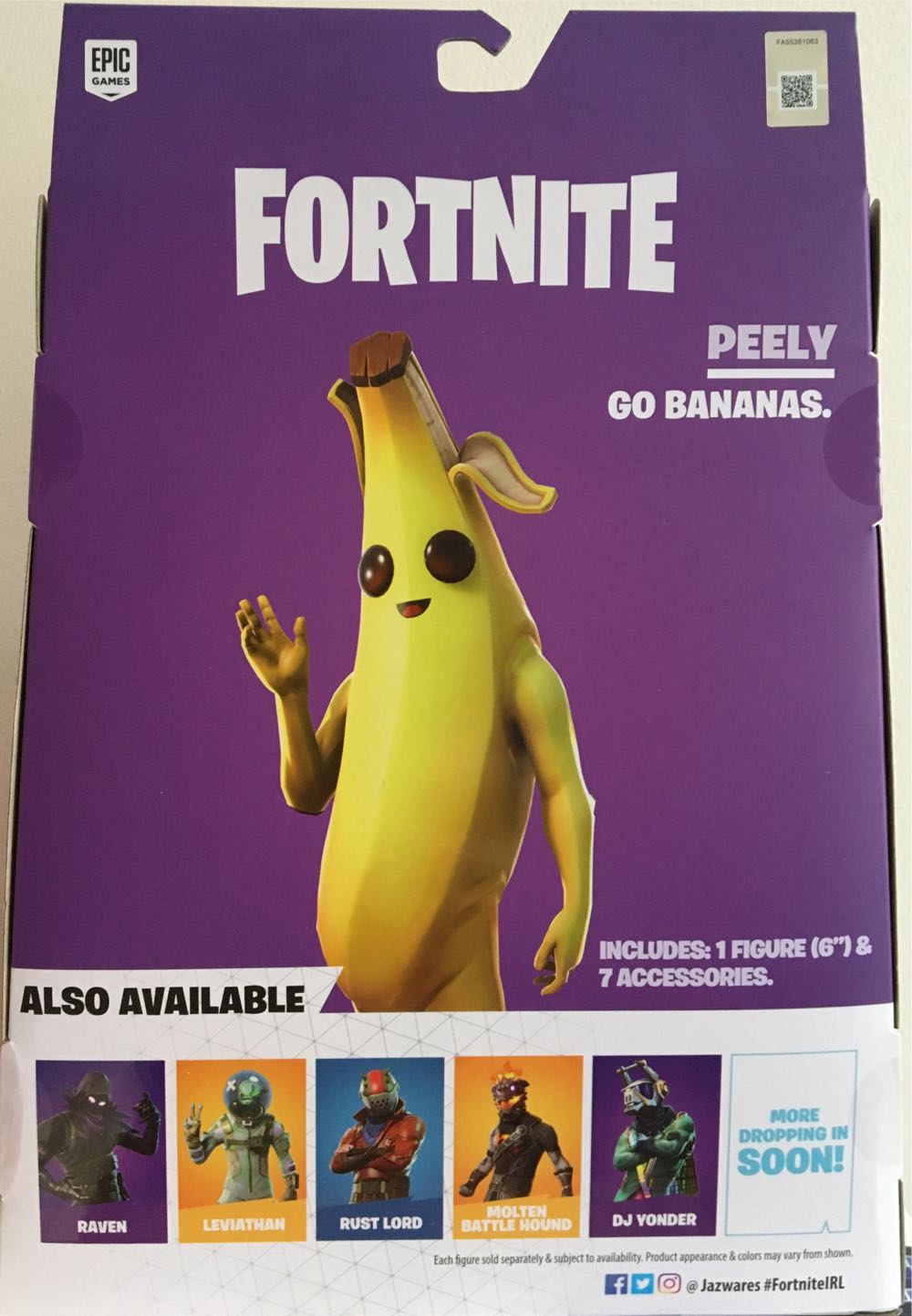 Fortnite: Peely - Jazwares LLC (Legendary Series 1) action figure collectible [Barcode 191726009467] - Main Image 2