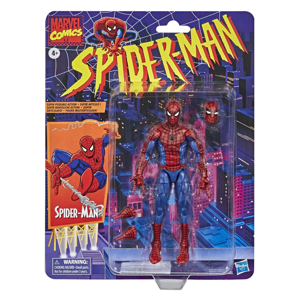 Spider-man (Retro) - Hasbro (Marvel Legends Retro Wave 1) action figure collectible [Barcode 5010993715527] - Main Image 2