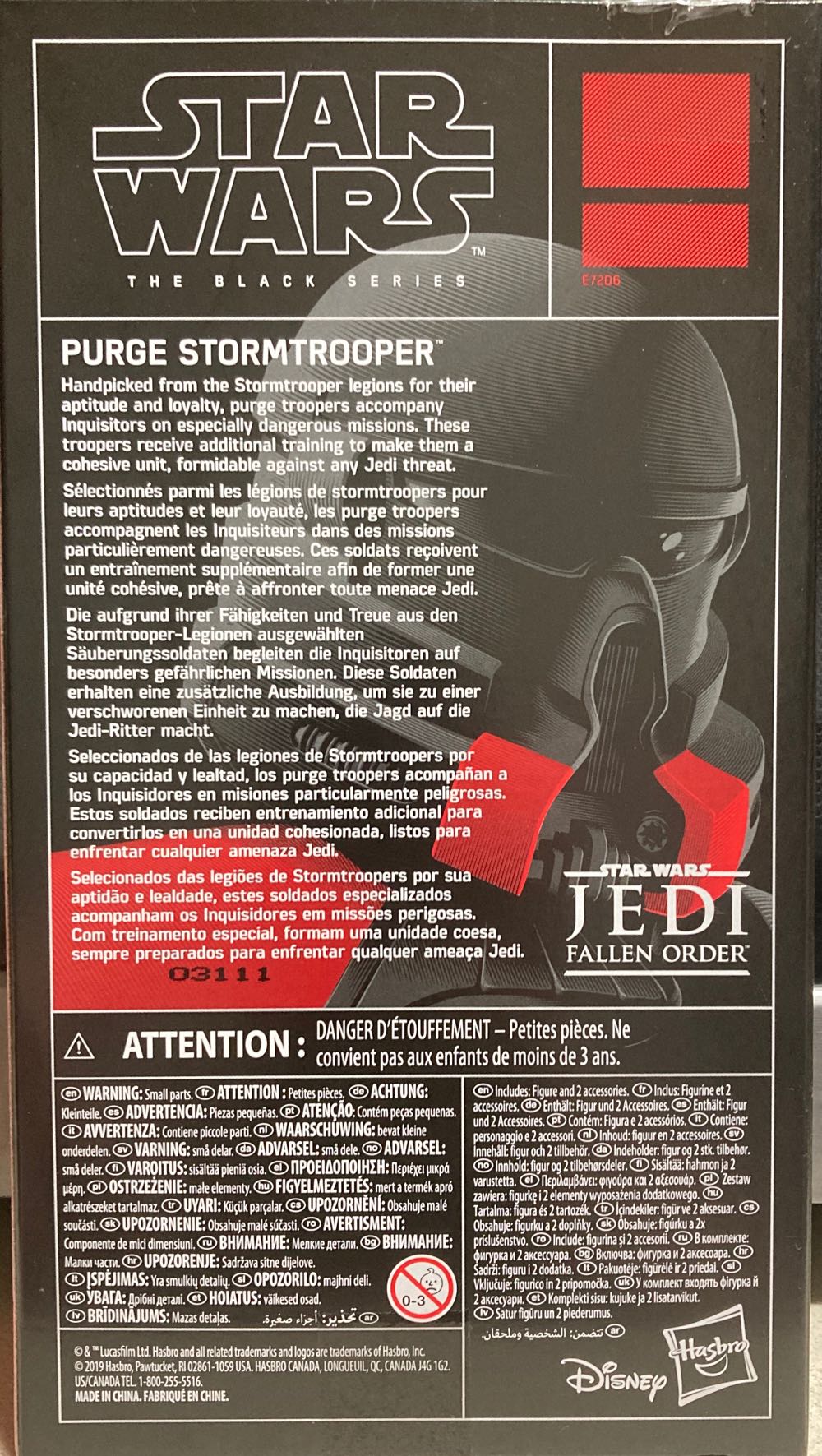 Purge Stormtrooper - Hasbro (Star Wars: The Black Series) action figure collectible [Barcode 630509881260] - Main Image 2
