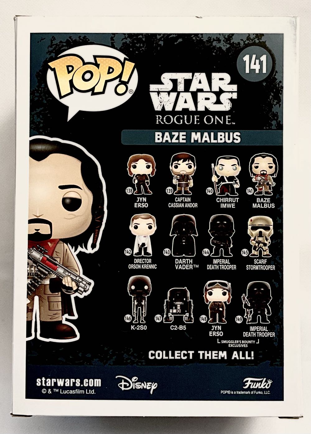 #141 Baze Malbus - Funko Pop Star Wars (Funko Pop!) action figure collectible [Barcode 889698104562] - Main Image 2