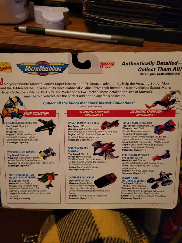 X-men Collection - Galoob (Marvel Micro Machines) action figure collectible [Barcode 047246658060] - Main Image 2