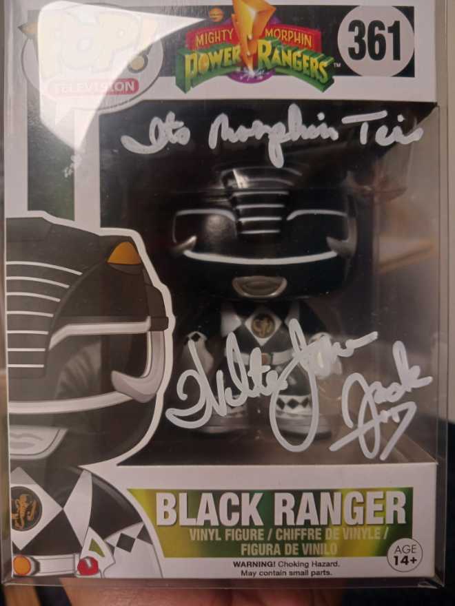 Funko: Power Rangers Black Ranger - Funko (Mighty Morphin Power Rangers) action figure collectible [Barcode 889698103091] - Main Image 2