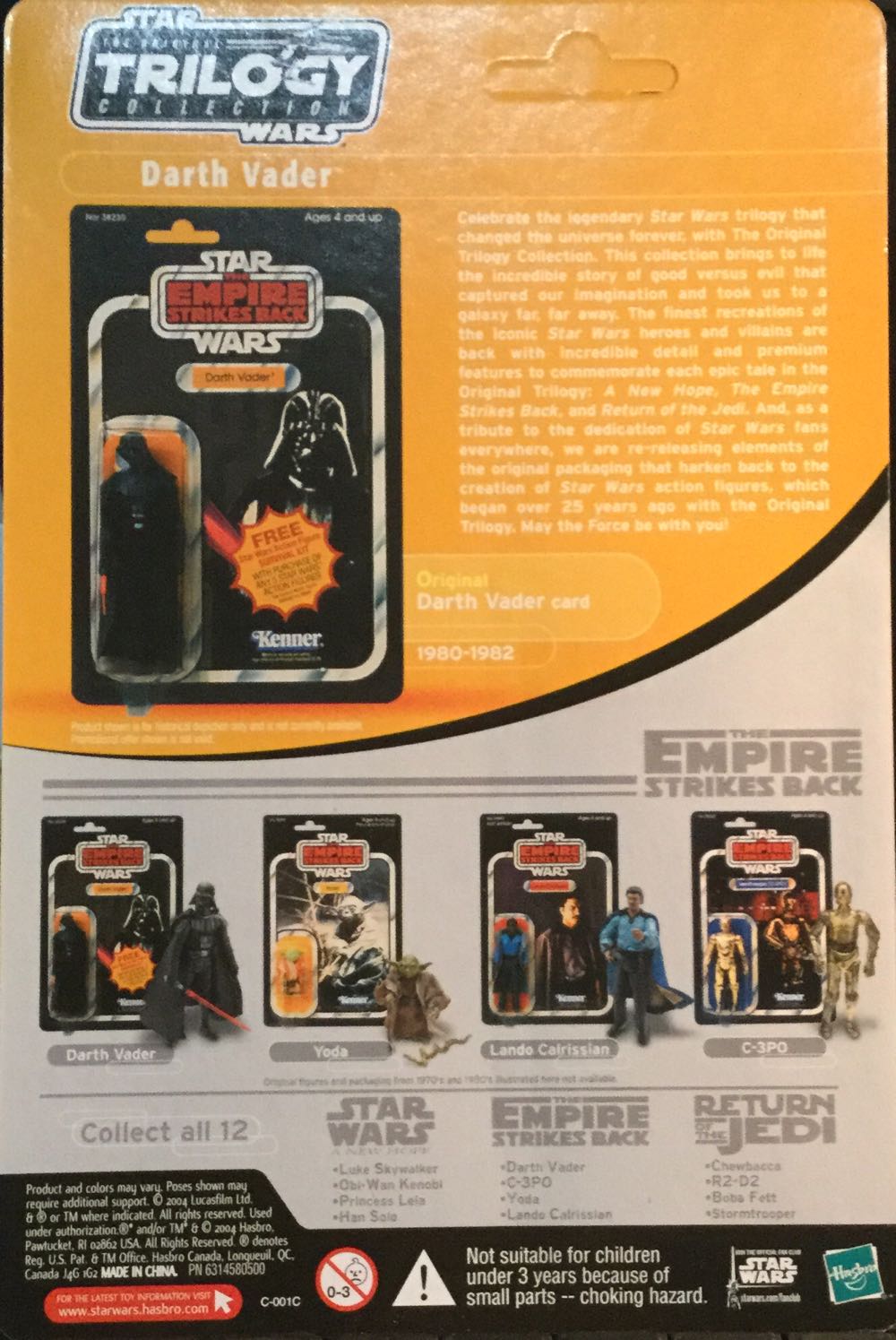 Darth Vader (VOTC) - Hasbro (Empire Strikes Back) action figure collectible - Main Image 2