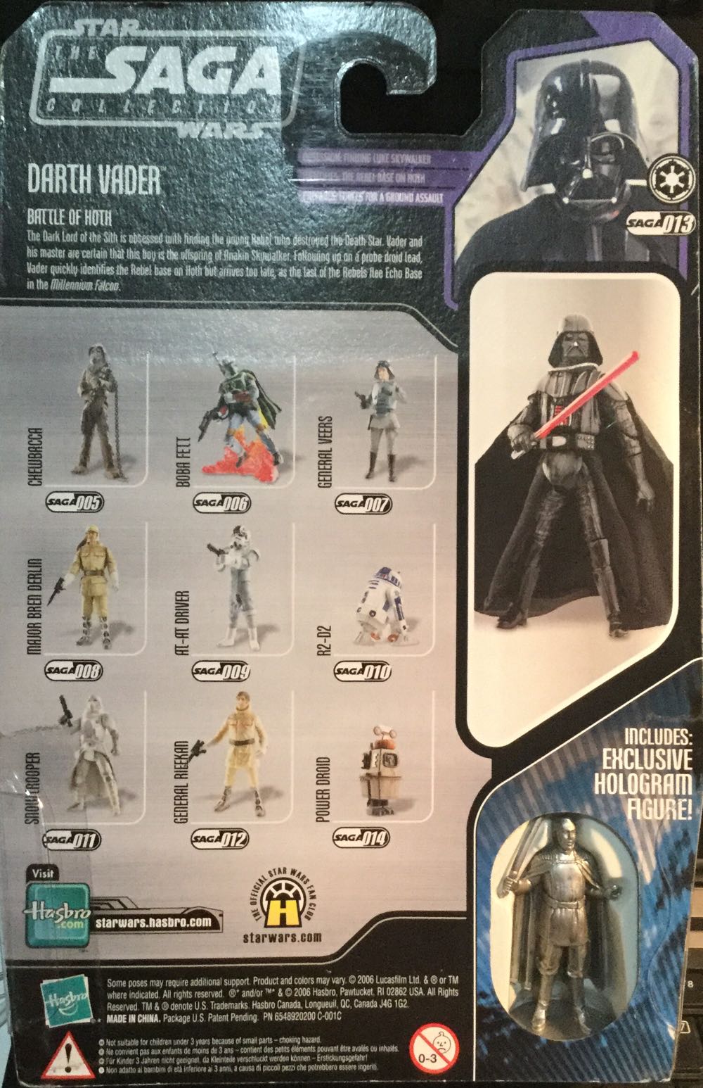 Saga Collection - #13 - Darth Vader - Hasbro (Saga Collection) action figure collectible - Main Image 2