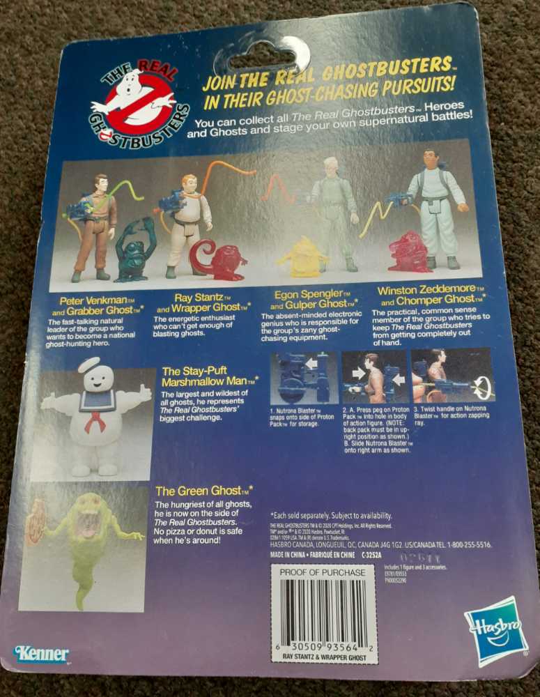 Ray Stanz - Kenner (The Real Ghostbusters) action figure collectible [Barcode 630509935642] - Main Image 3