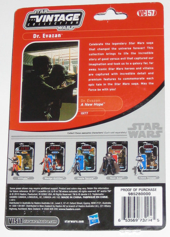 Dr Evazan - Hasbro (Star Wars - A New Hope) action figure collectible - Main Image 2