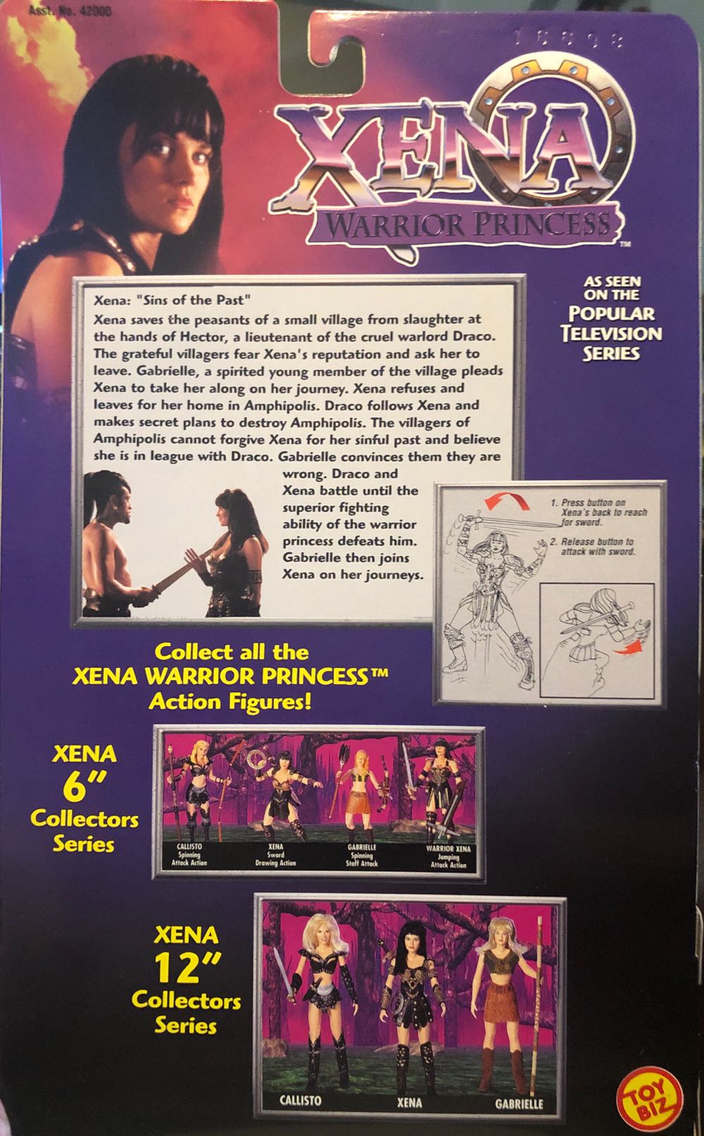 Xena Warrior Princess - Sins Of The Past - Toy Biz action figure collectible [Barcode 035112420019] - Main Image 2