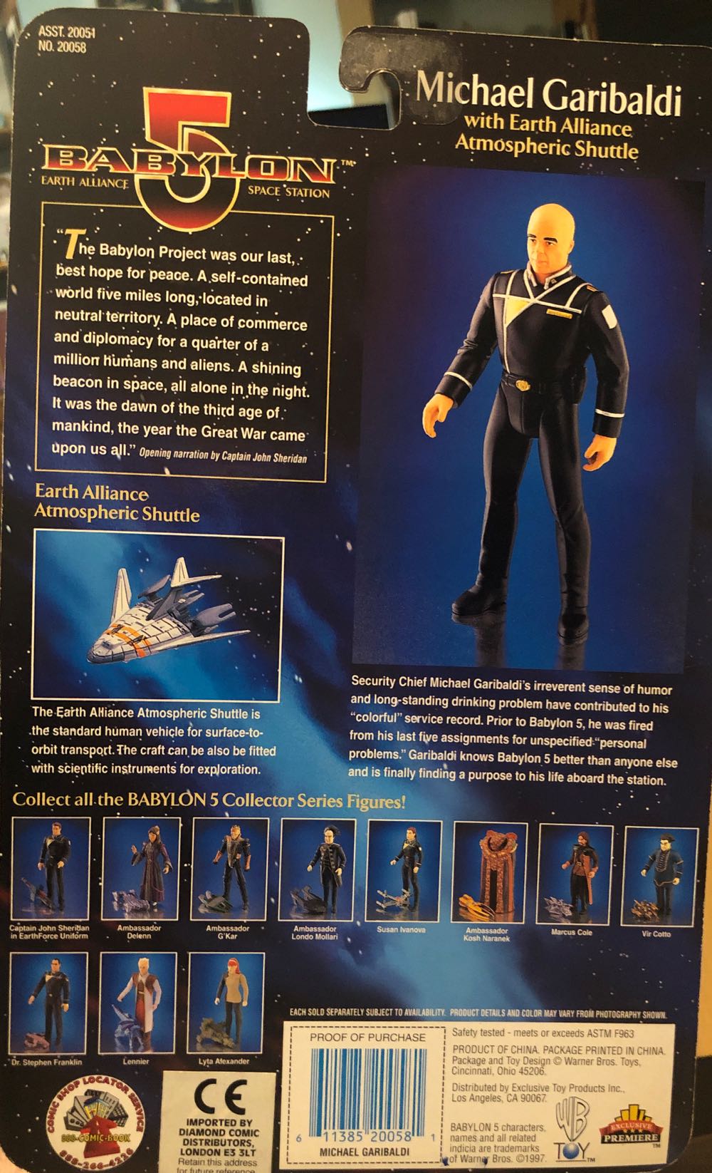 Michael Garibaldi - Bald Variant - Exclusive Premiere action figure collectible [Barcode 611385200581] - Main Image 2