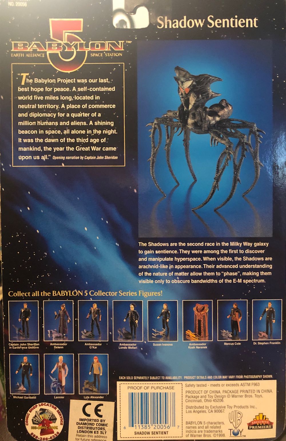 Babylon 5 Shadow Sentient - Previews Exclusive action figure collectible [Barcode 611385200567] - Main Image 2