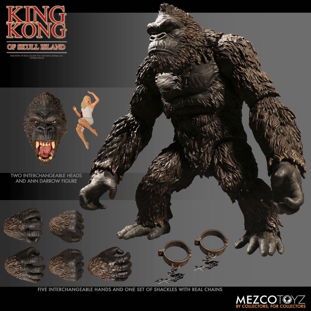 King Kong Of Skull Island - Mezco Toyz (King Kong) action figure collectible [Barcode 696198101003] - Main Image 2