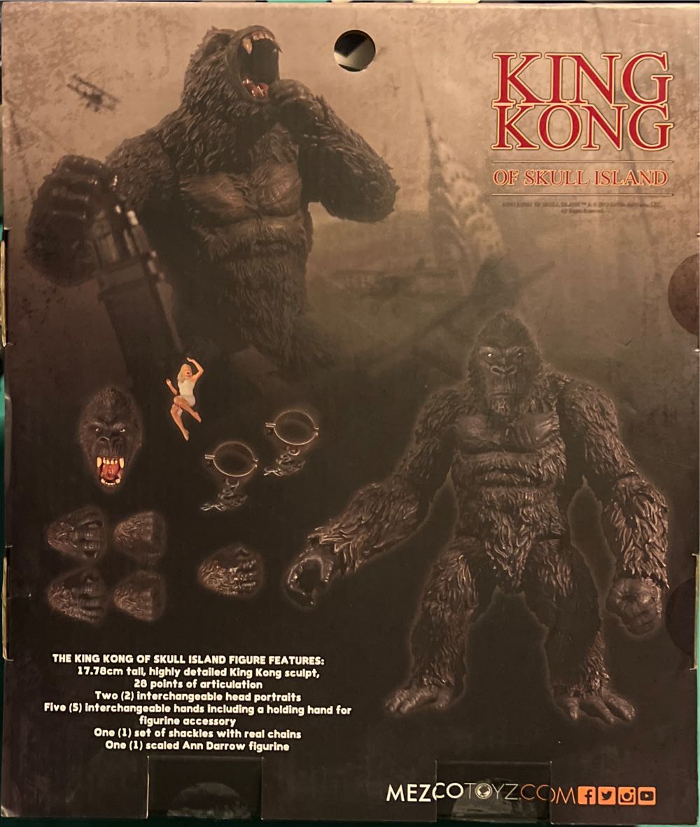 King Kong Of Skull Island - Mezco Toyz (King Kong) action figure collectible [Barcode 696198101003] - Main Image 4