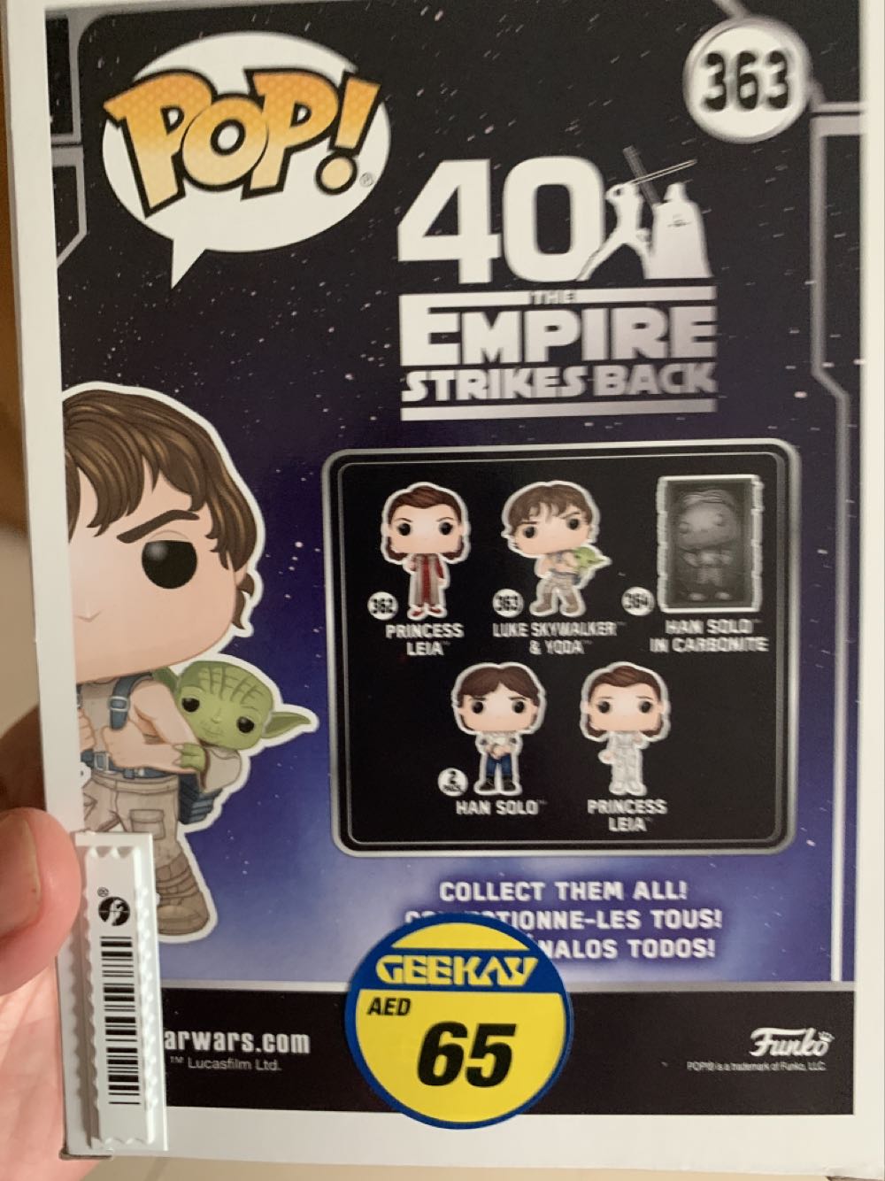 #363 Luke Skywalker & Yoda - Funko (Funko Pop!) action figure collectible [Barcode 889698467681] - Main Image 2