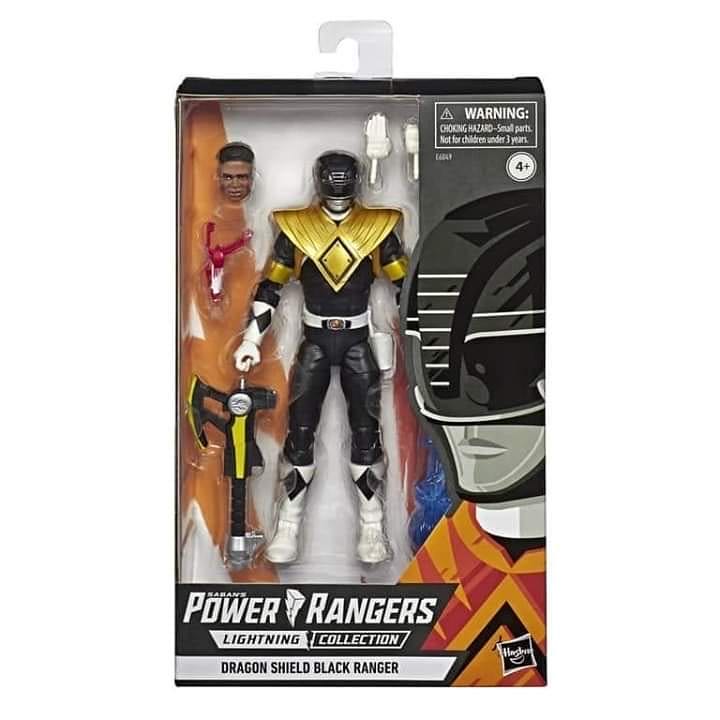 Black Ranger (w/Dragon Shield (Walgreens Exclusive)) - Mighty Morphin Power Rangers - Lightning Collection - Hasbro (Super Sentai) action figure collectible [Barcode 630509857340] - Main Image 4