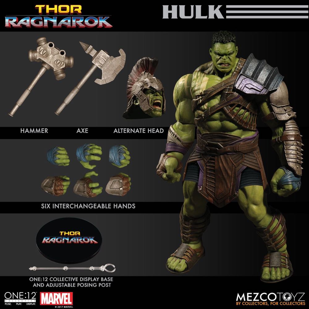 Mezco One: The Hulk - One:12 Collective By Mezco Toyz action figure collectible - Main Image 4