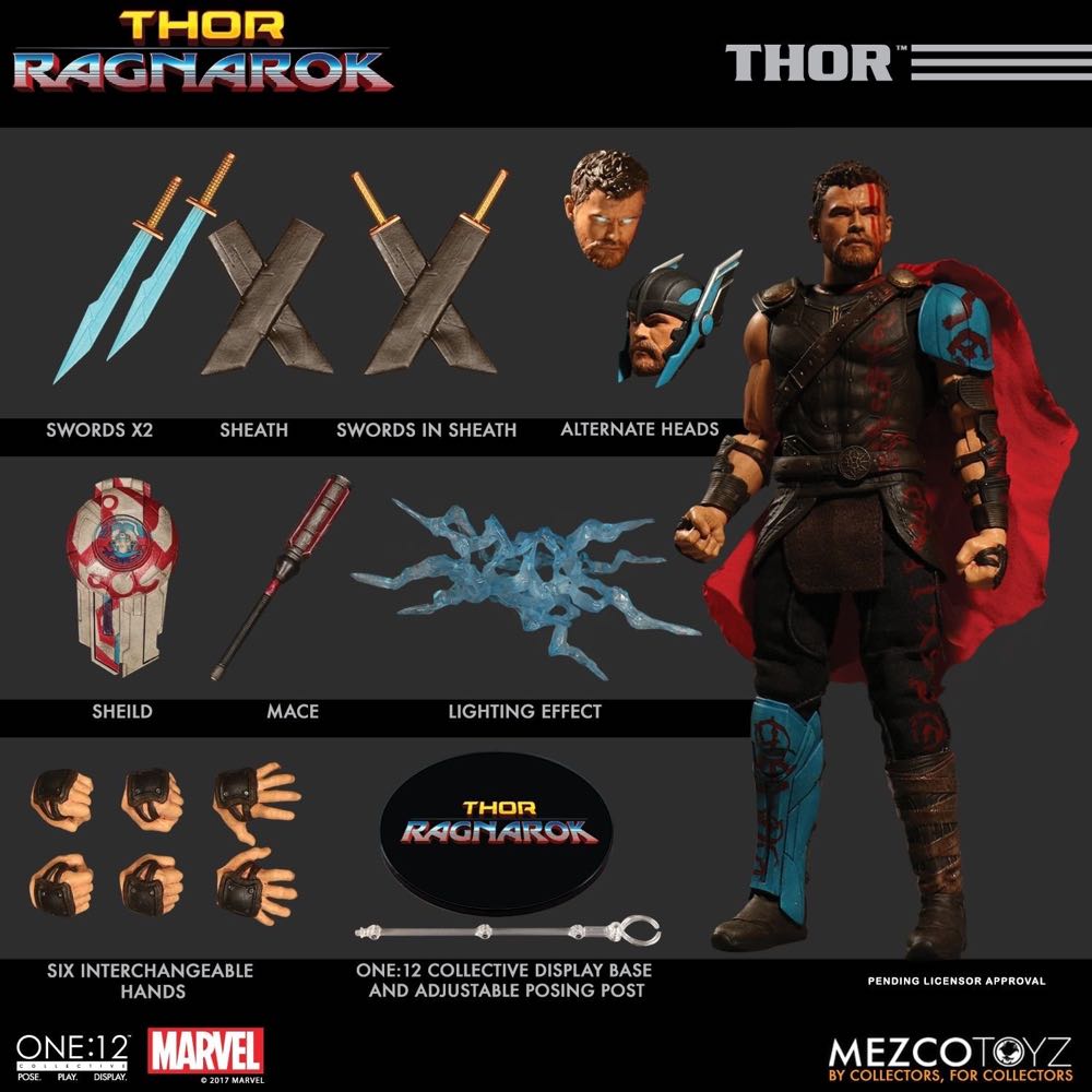 Mezco Marvel Thor Ragnorak - One:12 Collective By Mezco Toyz action figure collectible - Main Image 4