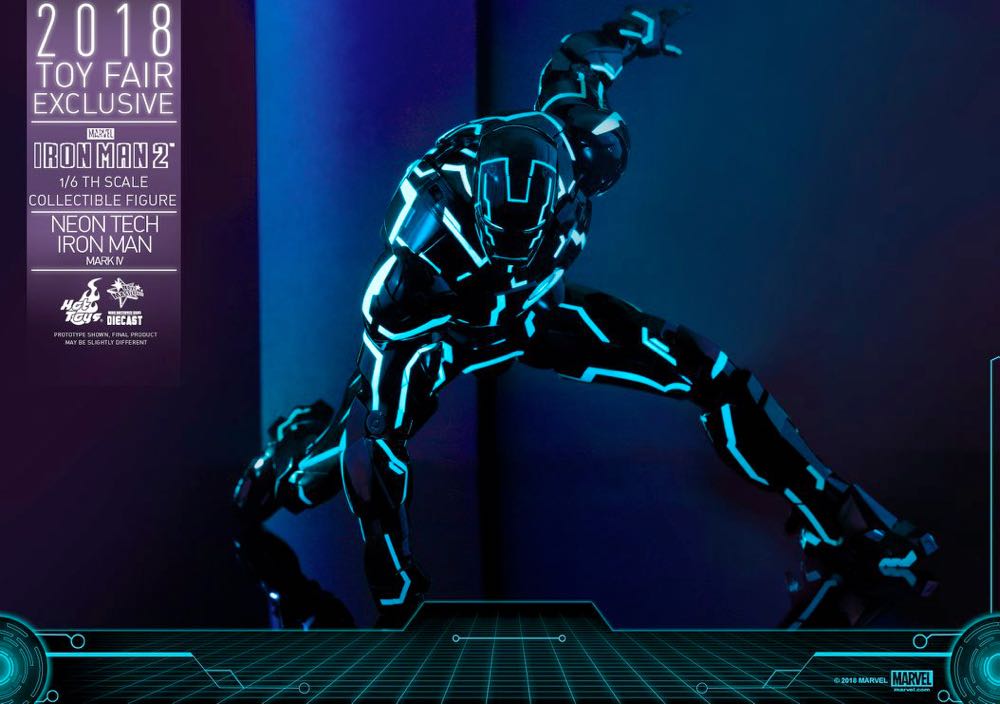 Hot Toys Neon Iron Man - Hot Toys Limited action figure collectible - Main Image 3