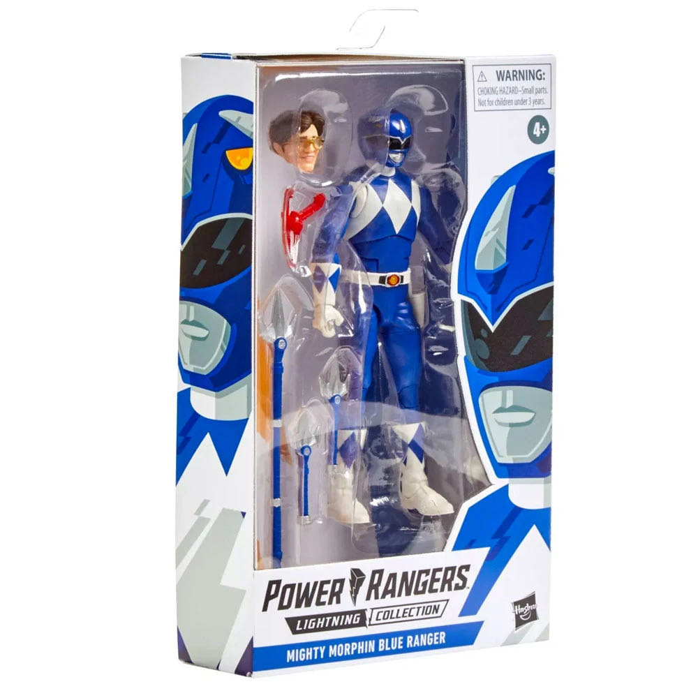 Mighty Morphin Blue Ranger - Hasbro (Mighty Morphin Power Rangers) action figure collectible [Barcode 630509936052] - Main Image 2