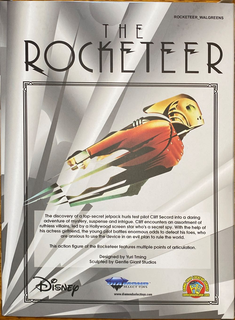 Diamond Select Toys The Rocketeer 6” Action Figure Nib Sealed - Diamond Select Toys (The Rocketeer) action figure collectible [Barcode 699788835654] - Main Image 2