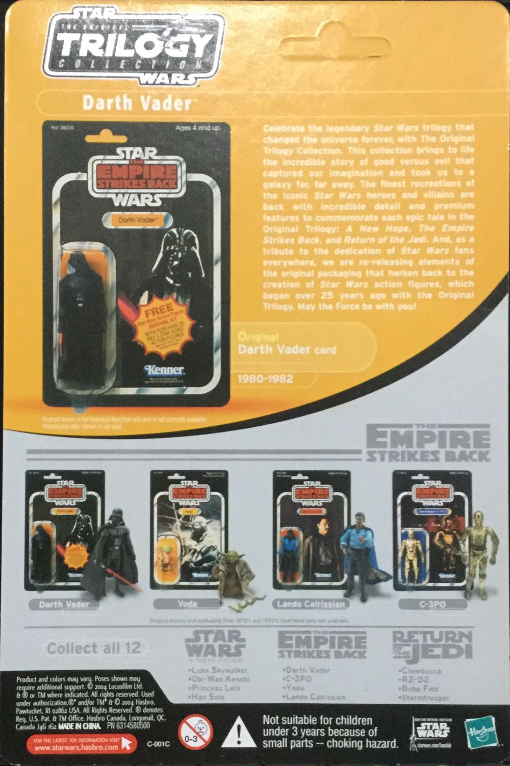 Original Trilogy Collection (Vintage Style) - Darth Vader - Hasbro (Original Trilogy Collection) action figure collectible - Main Image 2