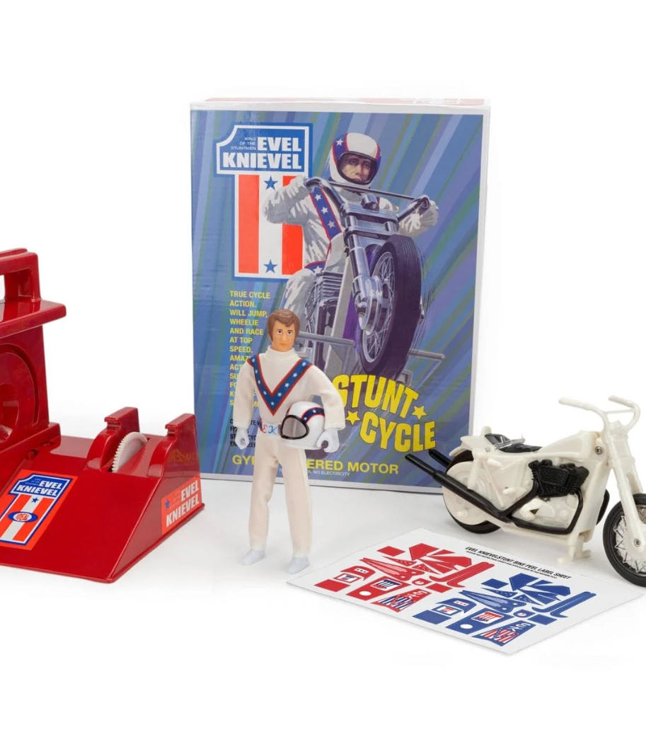 Evel Knievel Stunt Cycle - California creations action figure collectible [Barcode 678643649100] - Main Image 2