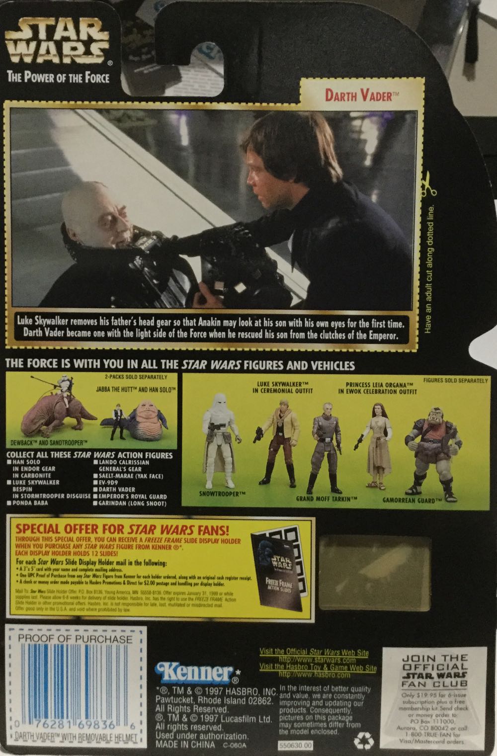 Power Of The Force (FF) - Darth Vader - Hasbro (Return Of The Jedi) action figure collectible - Main Image 2