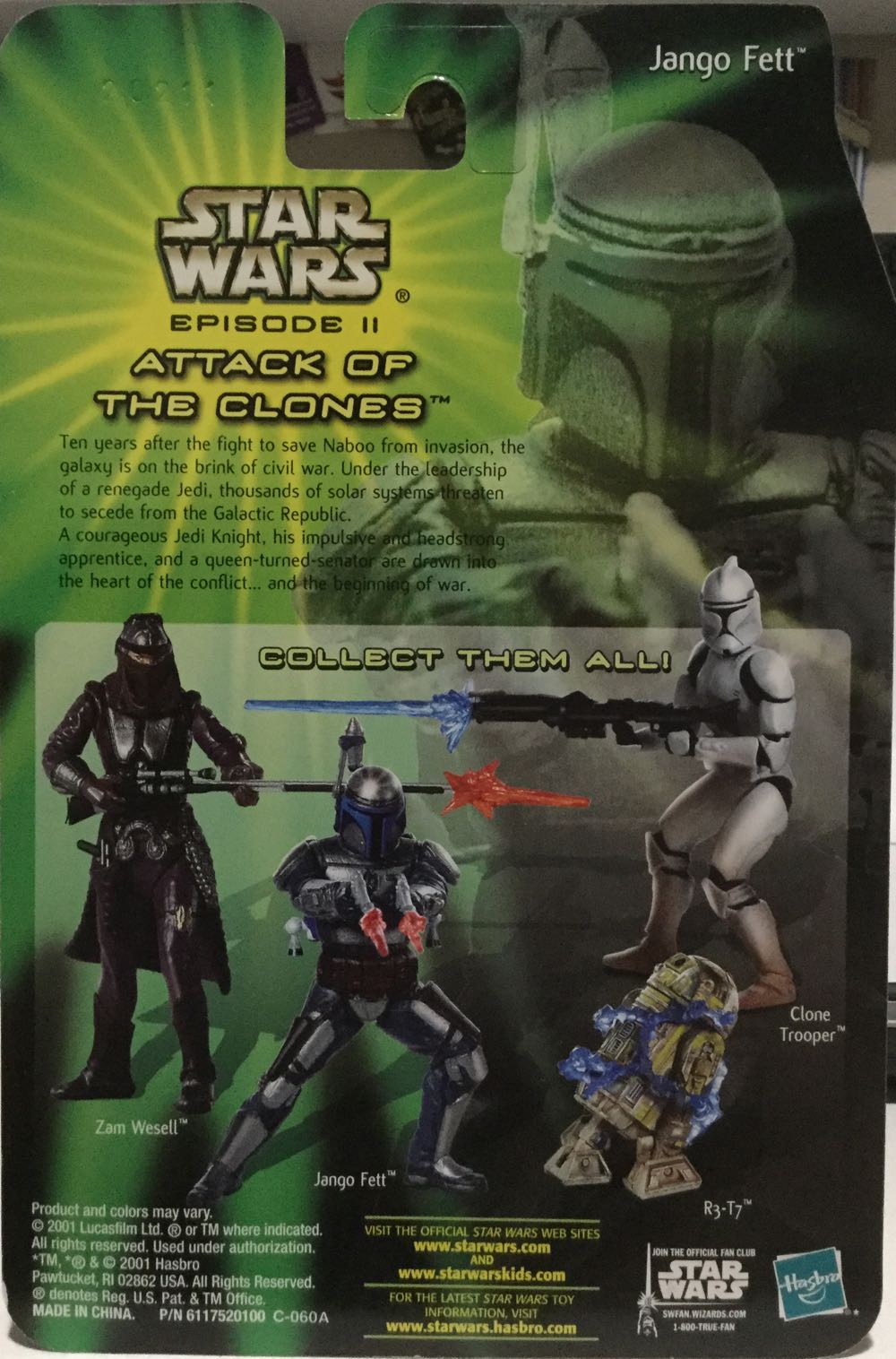 Jango Fett POTJ - Sneak Preview - Hasbro (Star Wars Episode II: Attack Of The Clones) action figure collectible - Main Image 2