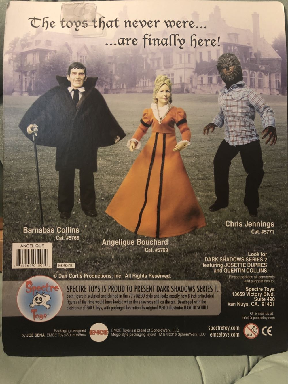 Dark Shadows Angelique Bouchard - Spectre Toys/EMCE (Dark Shadows) action figure collectible [Barcode 815564010019] - Main Image 2