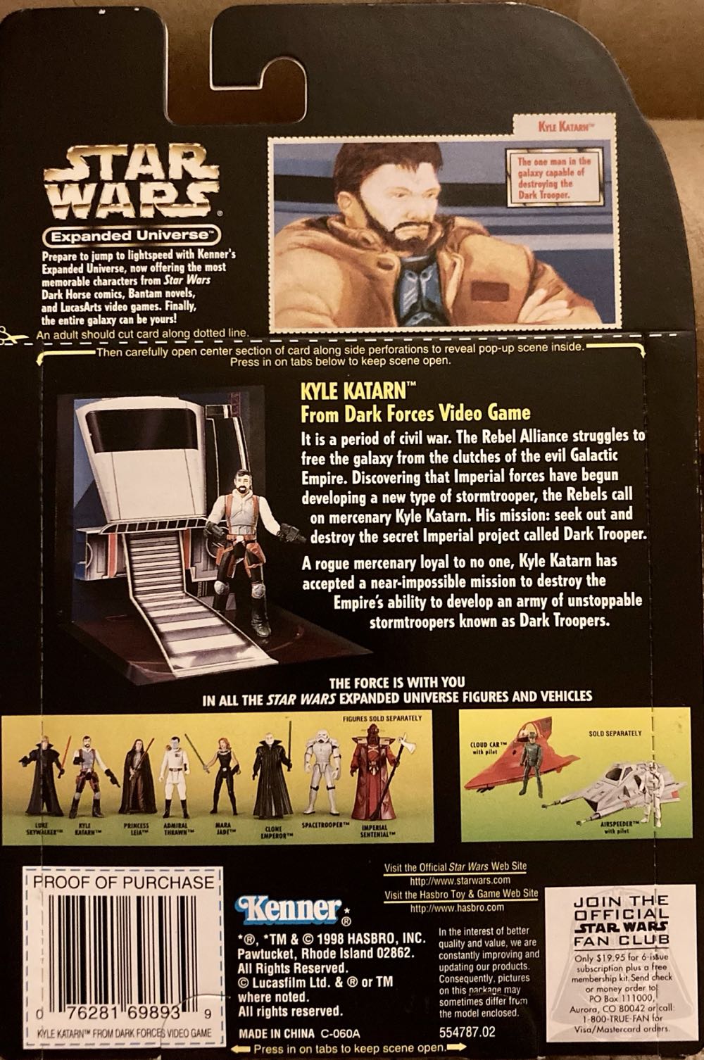 Kyle Katarn - Hasbro (Star Wars: Dark Forces) action figure collectible [Barcode 076281698939] - Main Image 2