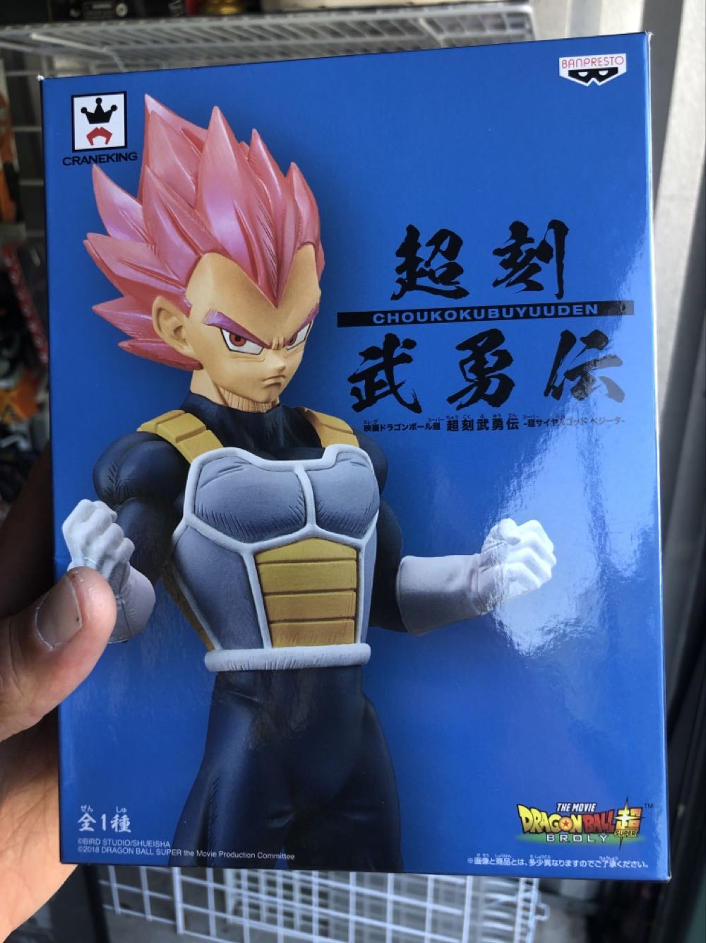Banpresto Super Saiyan God Vegeta  action figure collectible [Barcode 819996102229] - Main Image 1