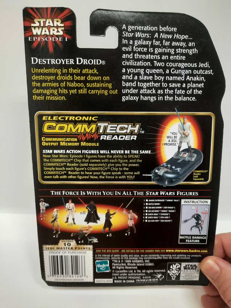 Destroyer Droid Battle Damaged - Hasbro (The Phantom Menace) action figure collectible [Barcode 076930841266] - Main Image 2