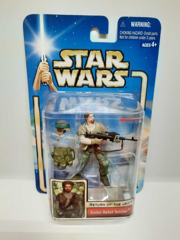 Endor Rebel Soldier (With Beard) - Star Wars (Return Of The Jedi) - Hasbro (Star Wars) action figure collectible [Barcode 076930848029] - Main Image 2