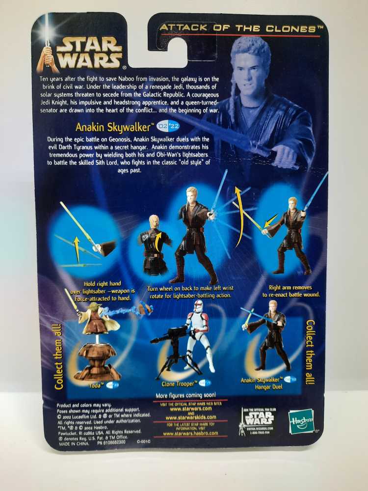 Anakin Skywalker (Hangar Duel) - Hasbro (Star Wars: Saga-Blue: 3”) action figure collectible [Barcode 076930846056] - Main Image 2