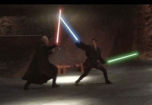 Anakin Skywalker (Hangar Duel) - Hasbro (Star Wars: Saga-Blue: 3”) action figure collectible [Barcode 076930846056] - Main Image 4