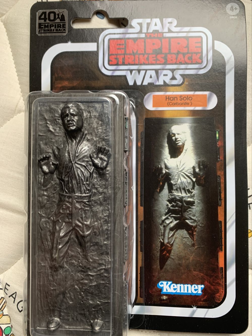 Han Solo (Carbonite) ESB 40th Anniversary - Hasbro (Star Wars Black Series) action figure collectible [Barcode 5010993734436] - Main Image 1