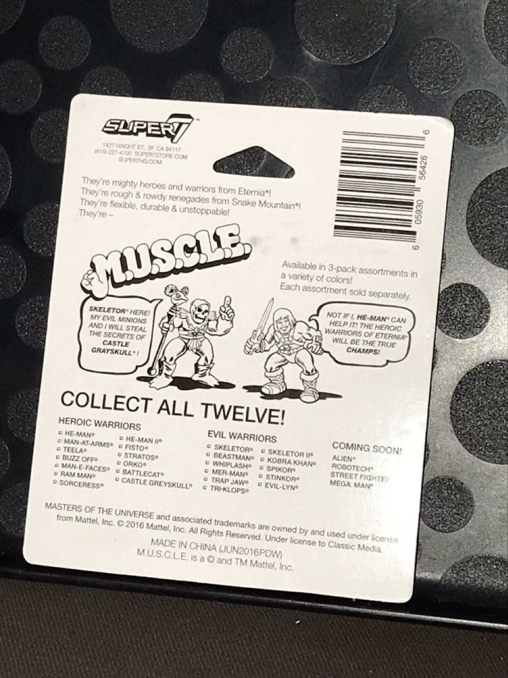 M.U.S.C.L.E. (3-pack) - Super 7 (Masters Of The Universe: M.U.S.C.L.E.) action figure collectible [Barcode 605930564266] - Main Image 2