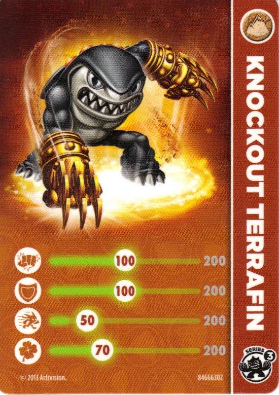 Knockout Terrafin (Series 3) - Activision (Skylanders: Swap Force) action figure collectible - Main Image 2