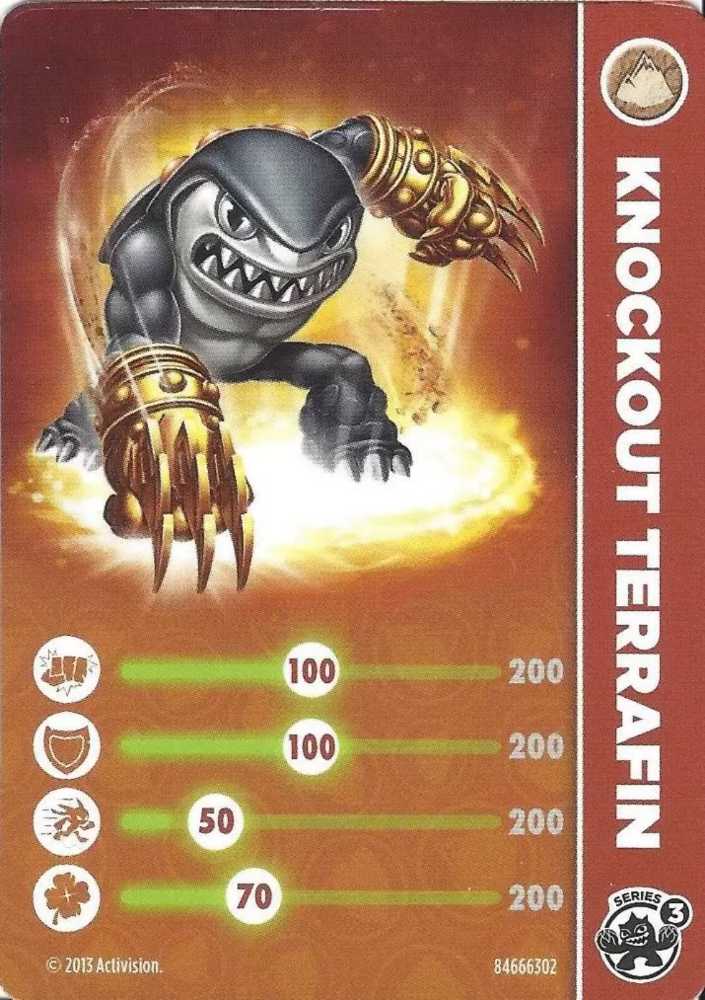 Knockout Terrafin (Series 3) - Activision (Skylanders: Swap Force) action figure collectible - Main Image 3