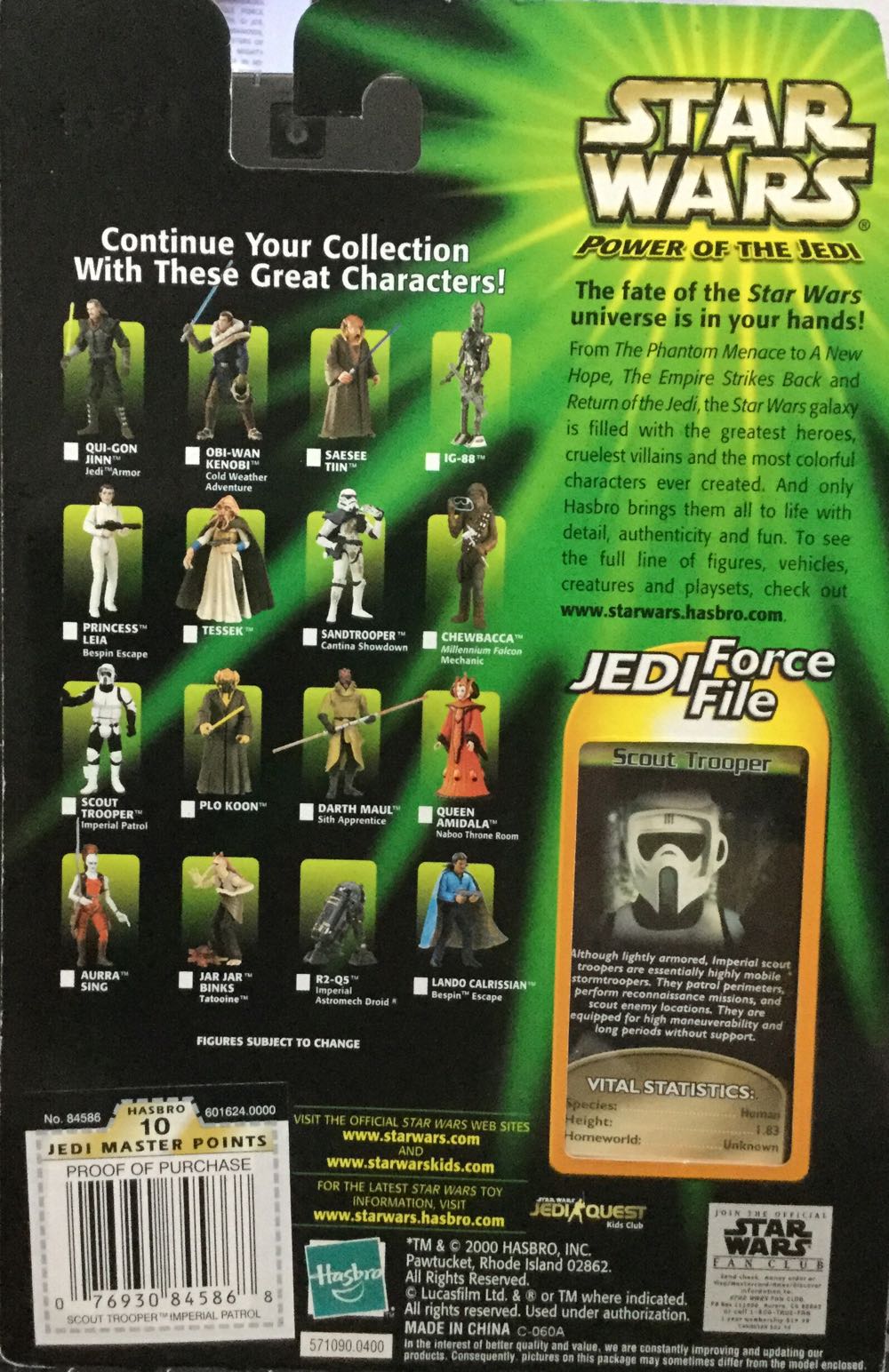 Power Of The Jedi - Scout Trooper - Hasbro (Return Of The Jedi) action figure collectible - Main Image 2