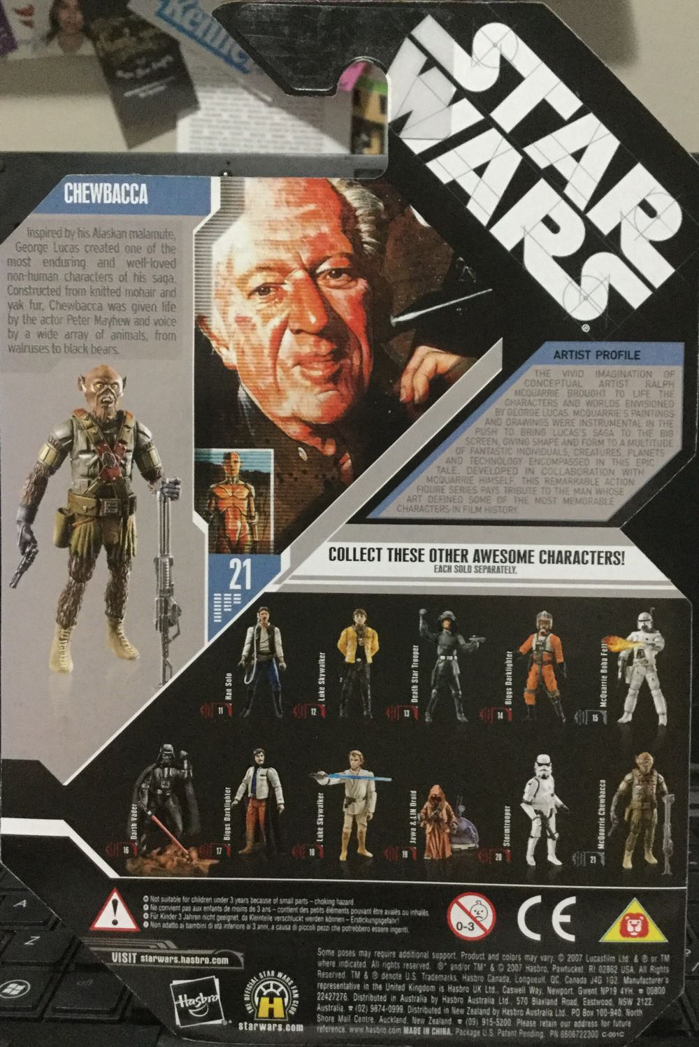 30th Anniversary Collection ‘07 - #21 - Chewbacca - Hasbro (A New Hope) action figure collectible - Main Image 2