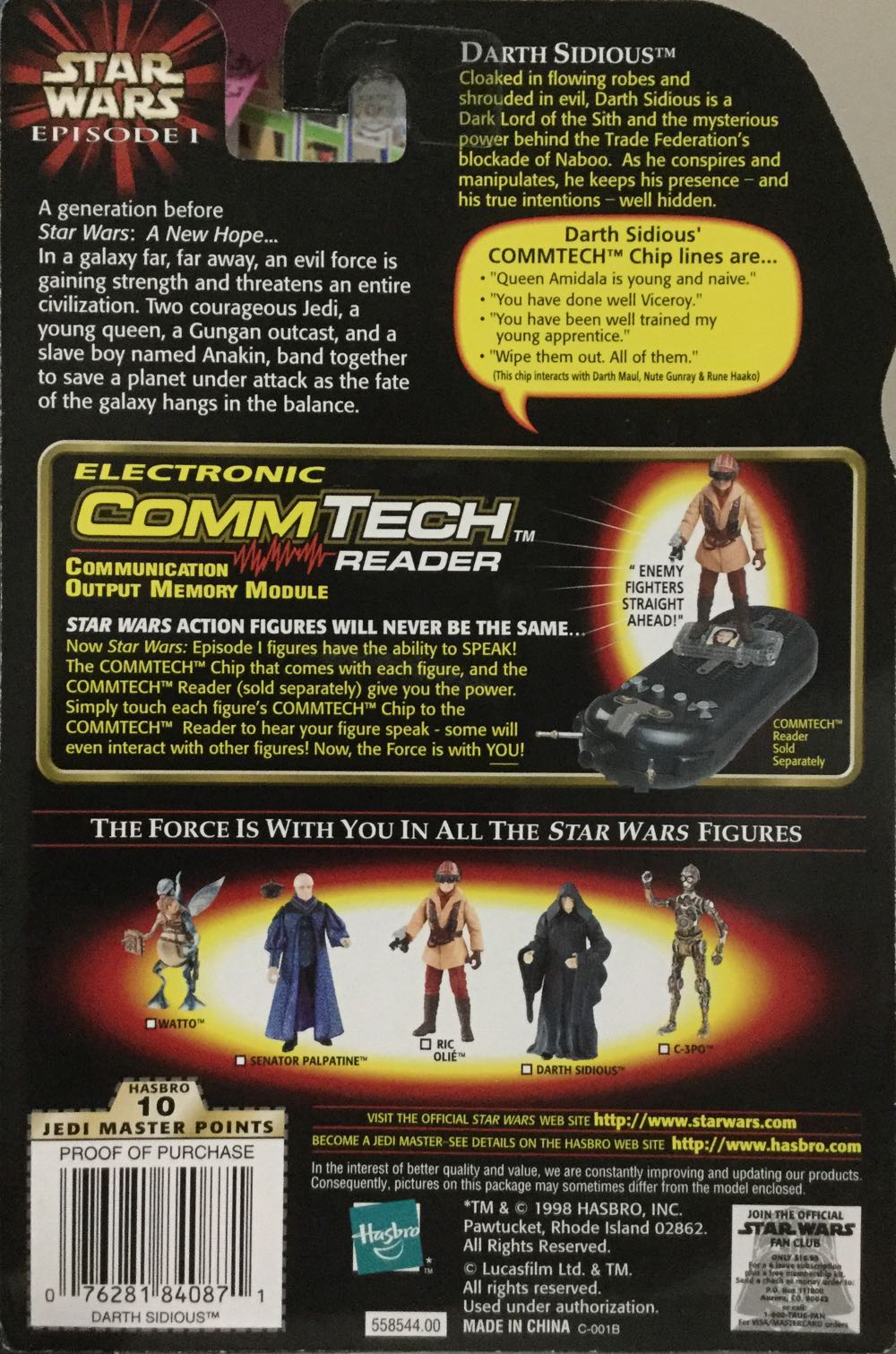 Phantom Menace (Col.#2) - Darth Sidious - Hasbro (Phantom Menace) action figure collectible - Main Image 2