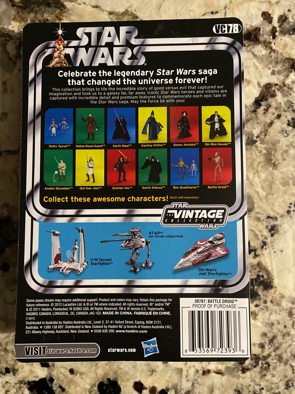 #VC78 Battle Droid - Hasbro (Star Wars - Vintage Collection) action figure collectible [Barcode 653569723936] - Main Image 2
