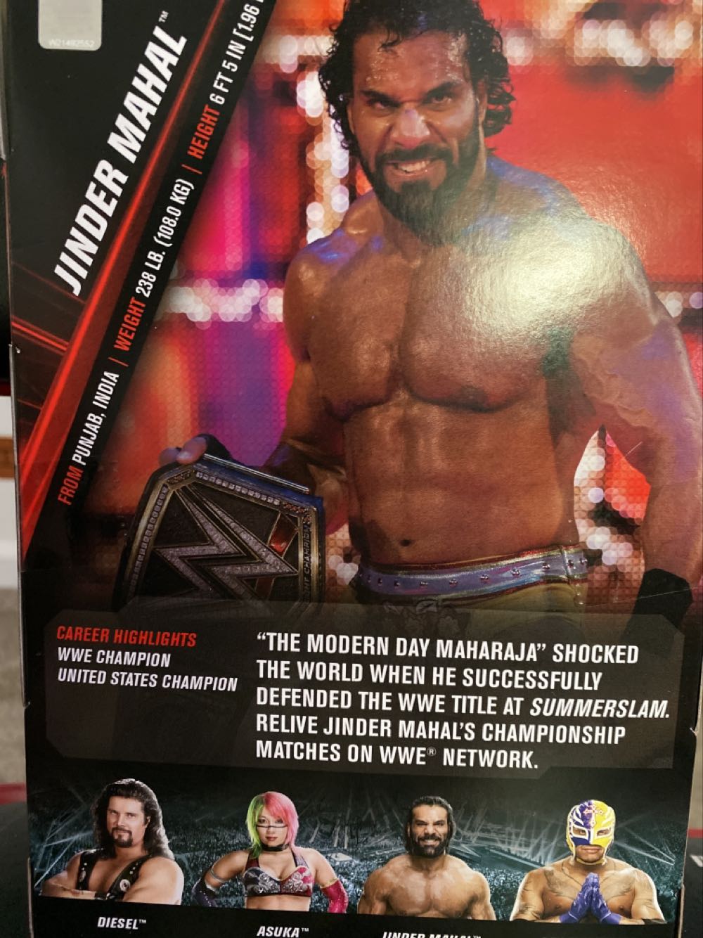 Mattel Network Spotlight Jinder Mahal - Mattel (WWE Elite Network Spotlight Series 2) action figure collectible [Barcode 887961848687] - Main Image 2