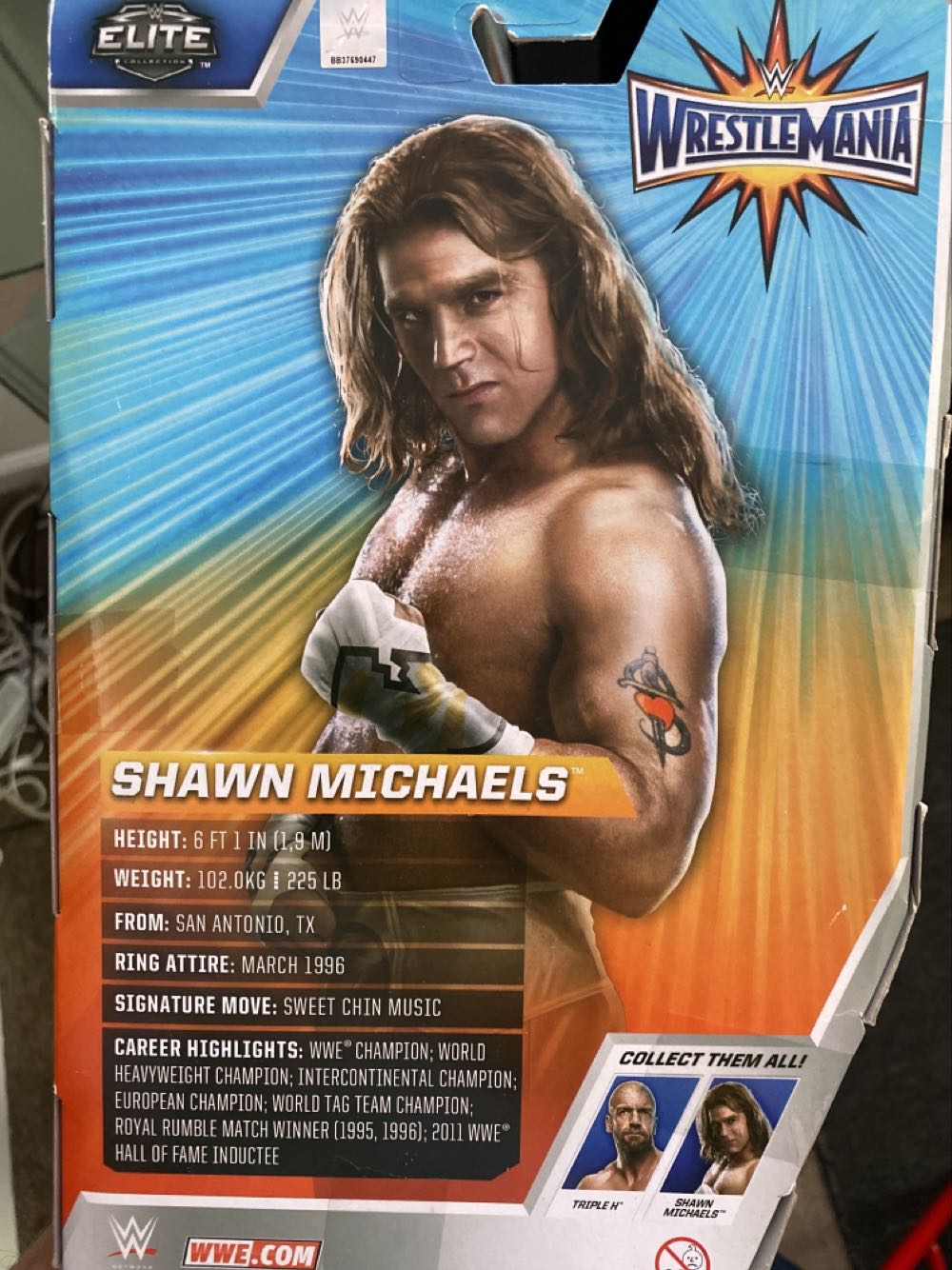 Shawn Michaels - Mattel (Wwe Elite WrestleMania) action figure collectible - Main Image 2