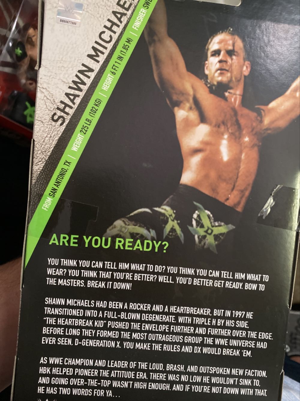 Shawn Michaels Elite Ringside Exclusive - Mattel Wwe (WWE Mattel Elite Series Ringside Collectibles Exclusive) action figure collectible [Barcode 887961603569] - Main Image 2